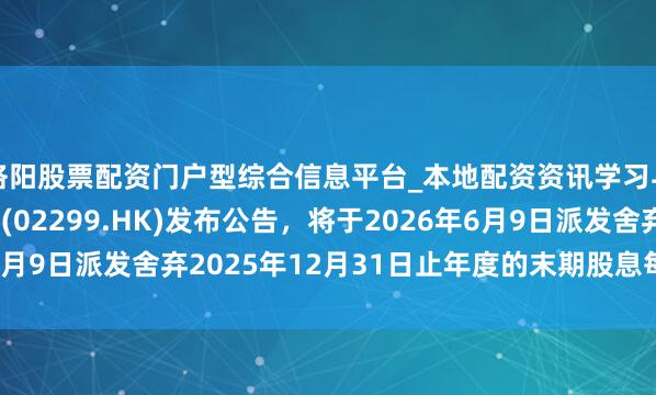 洛阳股票配资门户型综合信息平台_本地配资资讯学习与行情导航 百宏实业(02299.HK)发布公告，将于2026年6月9日派发舍弃2025年12月31日止年度的末期股息每股0.1港元