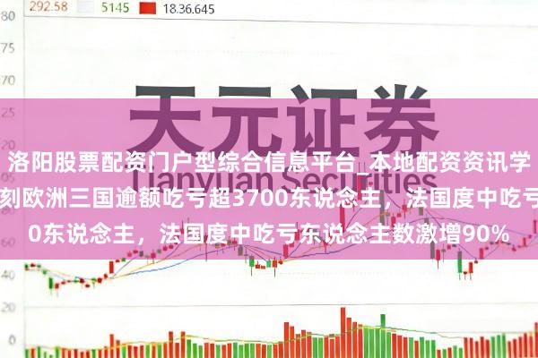 洛阳股票配资门户型综合信息平台_本地配资资讯学习与行情导航 热浪时刻欧洲三国逾额吃亏超3700东说念主，法国度中吃亏东说念主数激增90%